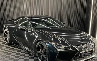 Lexus RC500 - wrapped gloss black and partial chrome delete