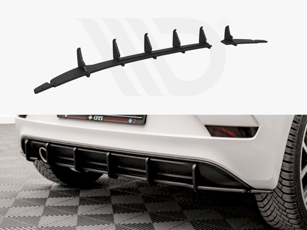 Maxton Design Racing Durability Rear Diffuser VW UP GTI (2018-) - Projex